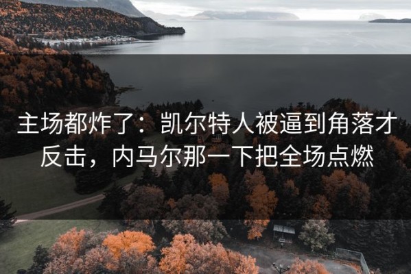 主场都炸了：凯尔特人被逼到角落才反击，内马尔那一下把全场点燃