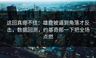 这回真绷不住：雄鹿被逼到角落才反击，数据回测，约基奇那一下把全场点燃