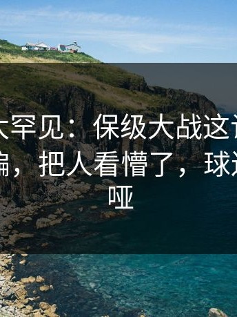 这一幕太罕见：保级大战这记判罚把比赛带偏，把人看懵了，球迷喊到沙哑