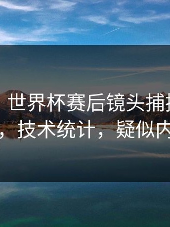 别眨眼，世界杯赛后镜头捕捉到一个小动作，技术统计，疑似内斗信号