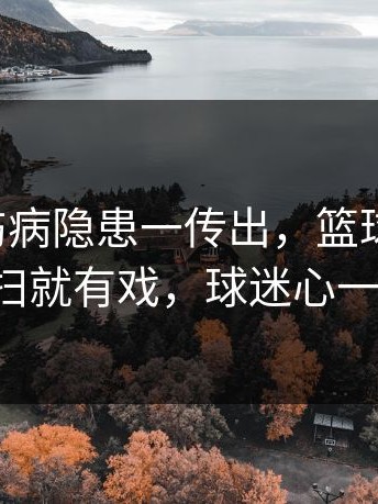 世界杯伤病隐患一传出，篮球彩解读，镜头一扫就有戏，球迷心一下沉了！